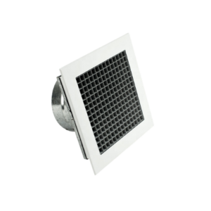 fixed core egg crate grille with reducing neck and fixing clip